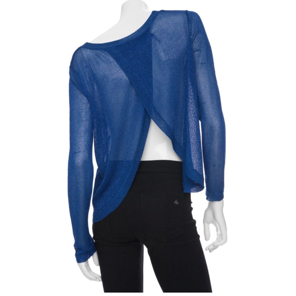 Metallic Open Back Sweater - Picture 4 of 5